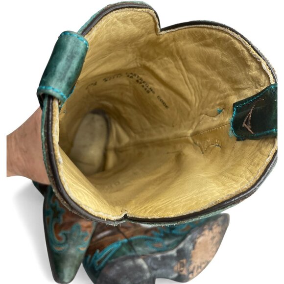 Corral Leather Western Cowgirl Snip Toe Tall Boots Women's 8 M - Picture 11 of 16